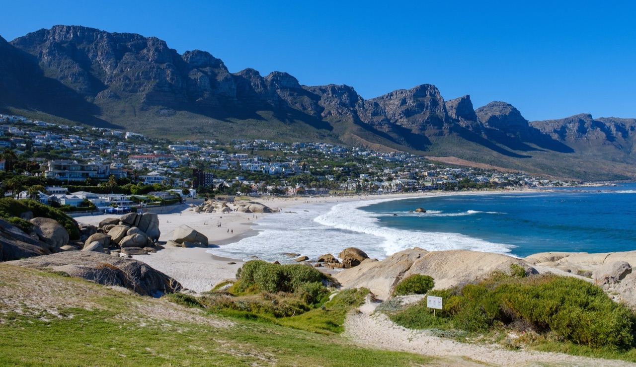 Cape Town reservoir at critically low levels during the 2017–2018 drought